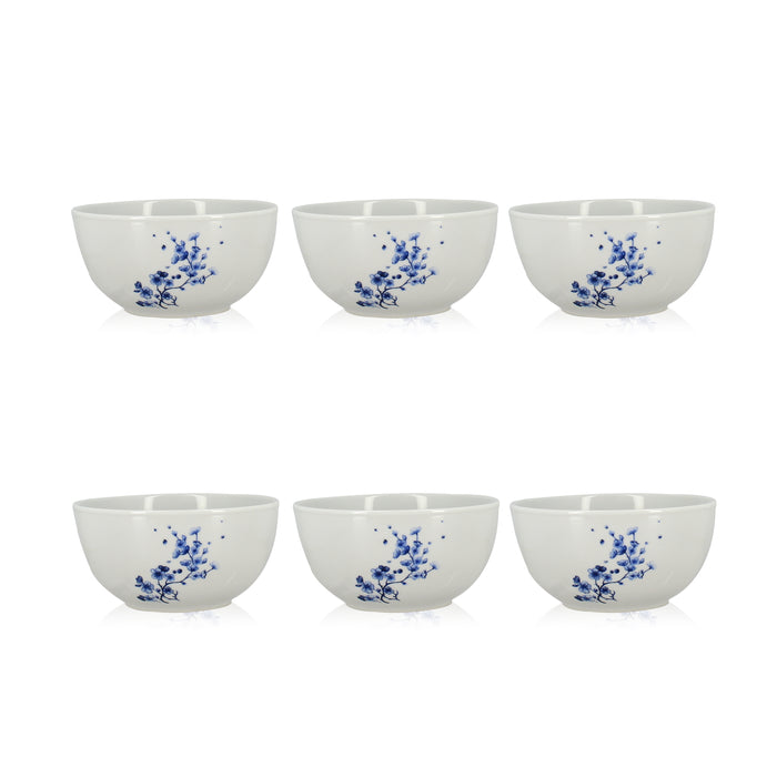 Lot de 6 bols 45cl en porcelaine Centaurée