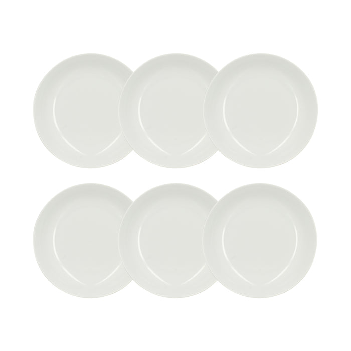 Lot de 6 assiettes creuses 21cm en porcelaine Metropolitan