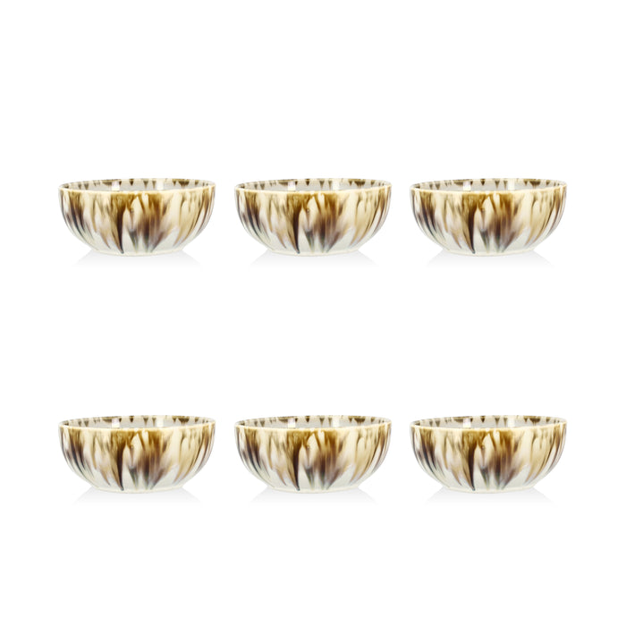 Lot de 6 coupelles en porcelaine 12cm Maka