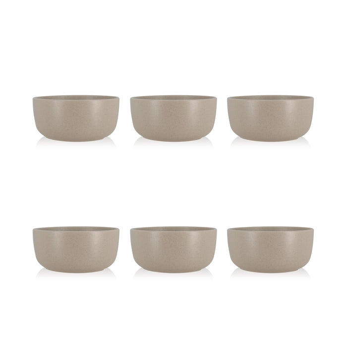 Lot de 6 coupelles 15cm en grès gris Arita