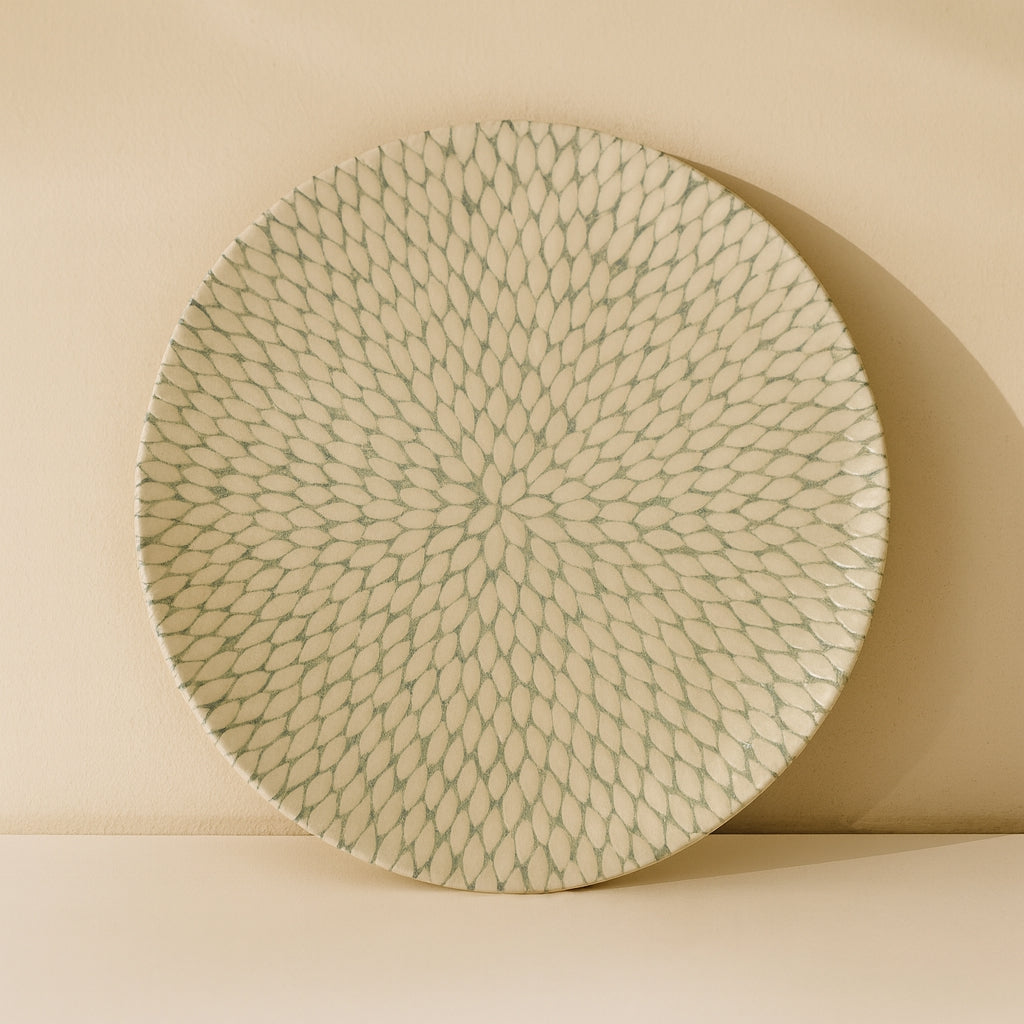 Lot De 6 Assiettes à Dessert Porcelaine Motif Renard - Diamètre 21 Cm - NOVASTYL - Décoration Forêt