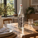 Lot 6 bouteilles en verre 1 litre Zèbre