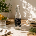 Bouteille en verre 1 litre Zèbre