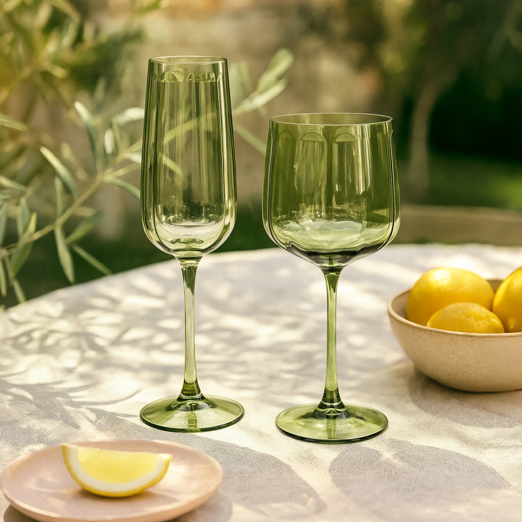 Lot de 4 verres à pied 49cl en verre Riviera – Novastyl