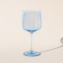 Lot de 4 verres à pied bleu 49cl en verre Riviera