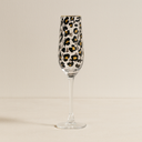 Lot de 4 flûtes 18cl en verre Léopard
