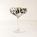 Lot de 4 coupes 27cl en verre Léopard