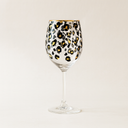 Lot de 4 verres à pied 43cl en verre Léopard