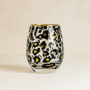 Lot de 4 gobelets 52cl en verre Léopard