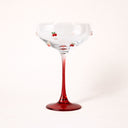 Lot de 4 coupes à champagne 27cl en verre Cerise