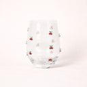 Lot de 4 gobelets 40cl en verre Cerise