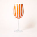 Lot de 3 verres à pied 43.5cl en verre orange Circus
