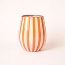 Lot de 3 gobelets 40cl en verre orange Circus