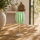 Lot de 3 verres à pied 43.5cl en verre vert Circus
