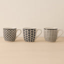 Lot de 6 tasses à café 18cl en porcelaine Graphik