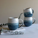 Lot de 6 Mugs Riga Bleu 44cl en Grès