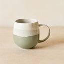 Lot de 6 Mugs Riga Vert Amande 44cl en Grès