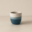 Lot de 6 tasses expresso 11cl en grès bleu Riga