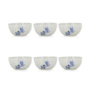 Lot de 6 bols 45cl en porcelaine Centaurée