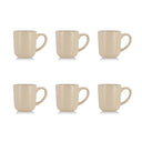 Lot de 6 mugs 38cl en grès beige Arita