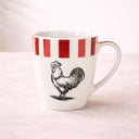 Lot de 6 mugs 35cl en porcelaine Cocorico