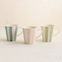 Lot de 6 tasses 20cl en grès Arlequin