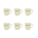 Lot de 6 tasses 20cl en grès Bonjour