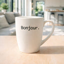 Lot de 6 mugs 38cl en grès Bonjour