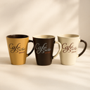 Lot de 6 mugs 30cl en grès Café Parisien