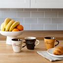 Lot de 6 tasses 15cl en grès Expresso Italiano