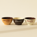 Lot de 6 bols 14cm en grès Chocolat Suisse
