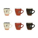 Lot de 6 tasses 15cl en grès Nova