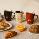 Lot de 6 mugs 25cl en grès Nova