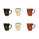 Lot de 6 mugs 25cl en grès Nova