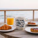 Lot de 6 mugs 36cl en porcelaine Pescare