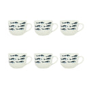 Lot de 6 jumbos 48cl en porcelaine Pescare