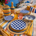 Lot de 6 assiettes à dessert 20cm en grès Palm Beach