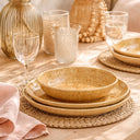 Lot de 6 assiettes à dessert 20cm en grès Natura