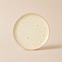 Lot de 6 assiettes plates 26cm en grès Marguerite