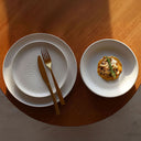 Lot de 6 assiettes plates 26cm en grès Dune
