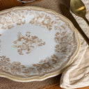 Lot de 6 assiettes plates 26cm en grès Faustine miel