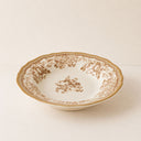 Lot de 6 assiettes creuses 22cm en grès Faustine miel