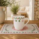 Lot de 6 mugs 36cl en porcelaine Primavera rose