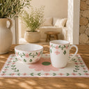 Lot de 6 mugs 36cl en porcelaine Primavera rose