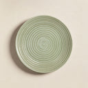 Lot de 6 assiettes plates 27cm en grès vert Turbolino