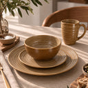 Lot de 6 mugs 37cl en grès caramel Turbolino