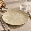 Lot de 6 assiettes plates 27cm en grès jaune Turbolino