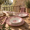 Lot de 6 bols 16cm en grès Faustine rose