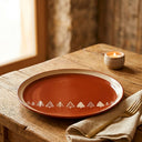 Lot de 6 assiettes plates 26cm en grès Montagne