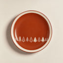 Lot de 6 assiettes plates 26cm en grès Montagne